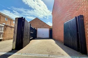 Gated Drive to Garage- click for photo gallery